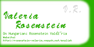 valeria rosenstein business card